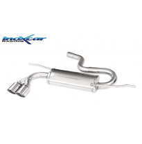 Escape trasero deportivo 2X80 RACING SEAT LEON (Type 1P) 2.0 TDI (140CV) 2005-- Ø 55 CON Homologacion Europea Inoxcar