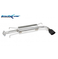 Escape trasero 1X100 RACING BLACK CERAMIC  SUBARU IMPREZA 4WD 2.0R (150CV) 2007-- Inoxcar CON HOMOLOGACION