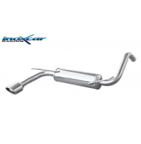 Escape trasero deportivo 1X120X80 TOYOTA AYGO 1.0 (68CV) 2005-2014 CON Homologacion Europea Inoxcar