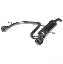 Silenciador trasero deportivo  duplex 1X102 CITROEN C2 1.6 16V VTS (125CV) 2003-- Ø 45 CON Homologacion Europea Inoxcar