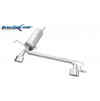 Silenciador trasero deportivo  duplex 1X120X80 OPEL ASTRA H (Type GTC) 1.6 16V (115CV) 2005-- CON Homologacion Europea Inoxcar