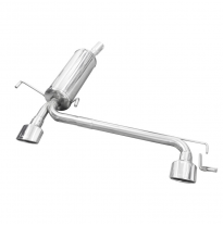 Silenciador trasero deportivo  duplex 1X120X80 OPEL ASTRA H (Type GTC) 1.9 CDTi (150CV) 2005-- CON Homologacion Europea Inoxcar