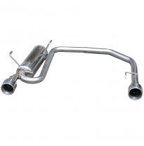 Silenciador trasero deportivo  duplex 1X102 PEUGEOT 206 1.4 (75CV) 2001-2006 CON Homologacion Europea Inoxcar