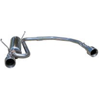 Silenciador trasero deportivo  duplex 1X102 PEUGEOT 206 GT WRC (135CV) CON Homologacion Europea Inoxcar