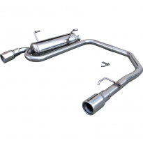 Silenciador trasero deportivo  duplex 1X80 PEUGEOT 206 CC CC 1.6 16V (109CV) 2001-- CON Homologacion Europea Inoxcar