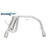 Silenciador trasero deportivo  duplex 1X80 PEUGEOT 206 CC CC 2.0 16V (136CV) 2001-2004 CON Homologacion Europea Inoxcar