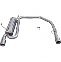 Silenciador trasero deportivo  duplex 1X80 PEUGEOT 206 1.4 16V / 1.4 XS (90CV) 2001-2006 CON Homologacion Europea Inoxcar