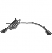 Silenciador trasero deportivo  duplex 1X120X80 SEAT IBIZA (Type 6L) 1.4 16V (100CV) 2002-2006 Ø 45 CON Homologacion Europea Inox