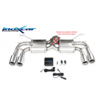 Escape trasero deportivo 2X90 Salida Izq. + Dcha. + Válvula de vacío neumática con control eléctrico ABARTH 124 1.4T MultiAi