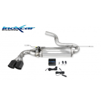 Escape trasero deportivo 2X80 Black Ceramic + Válvula con kit de vacío + mando a distancia AUDI A3 (Type 8V) SPORTBACK 2.0 T