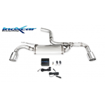 Escape trasero DUPLEX 1X102 X-RACE + Valvola con kit depressione + telecomando VOLKSWAGEN GOLF 7.5 1.5 TSI (150cv) 2017-- Ø 55 I