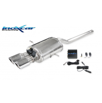 Escape trasero deportivo CEN 2X80 X-RACE + Válvula con kit de vacío + mando a distancia MINI COOPER 1.6 S (175CV) 2007-- (Ty