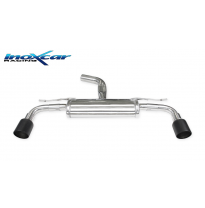 Escape trasero 1X100 X-RACE Salida Der. + Izq. BLACK MATT  VOLKSWAGEN GOLF 7 GTI Clubsport 2.0 TSI (265cv-290cv-310cv) 2016-- In