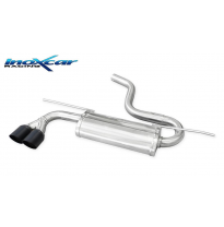 Escape trasero 2X80 RACING BLACK CERAMIC VOLKSWAGEN GOLF 7 1.4 (125cv) 2013-- Inoxcar CON HOMOLOGACION