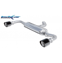 Escape trasero deportivo 1X100 X-RACE BLACK EDITION Salida Izq. + Dcha. VOLKSWAGEN GOLF 6 2.0 TSI GTI (210CV) 2009-- CON Hom