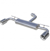 Escape trasero deportivo 1X102 Salida Izq. + Dcha. VOLKSWAGEN GOLF 7 2.0 GTI (230CV) 2013--  CON Homologacion Europea Inoxca