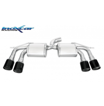 Escape trasero deportivo 2X100 X-RACE BLACK EDITION Salida Izq. + Dcha. VOLKSWAGEN GOLF 7 2.0 R TSI (300cv) 2014-- CON Homol