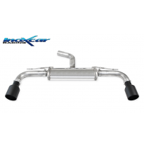 Escape trasero deportivo 1X100 X-RACE BLACK MATT Salida Izq. + Dcha. VOLKSWAGEN GOLF 8 2.0 GTI (245cv) 2020-- PENDIENTE de H