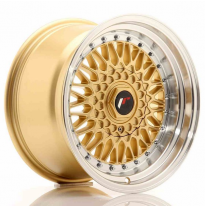 LLANTA JR Wheels JR9 16x9 ET20 4x100/108 Gold w/Machined Lip JAPAN RACING