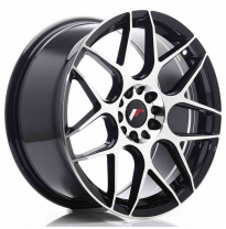 Llanta Jr Wheels Jr18 18x8,5 Et35 5x100/120 Black Machined Japan Racing