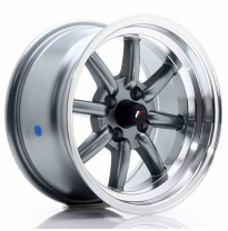 LLANTA JR Wheels JR19 15x8 ET0 4x100 Gun Metal JAPAN RACING