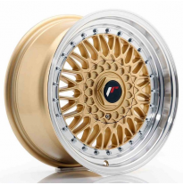 LLANTA JR Wheels JR9 16x7,5 ET25 4x100/108 Gold w/Machined Lip JAPAN RACING