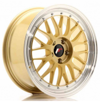 LLANTA JR Wheels JR23 18x8 ET40 5x112 Gold w/Machined Lip JAPAN RACING