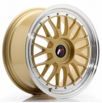 LLANTA JR Wheels JR23 18x8 ET30-45 BLANK Gold w/Machined Lip JAPAN RACING