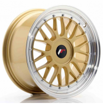 LLANTA JR Wheels JR23 17x8 ET20-45 BLANK Gold w/Machined Lip JAPAN RACING