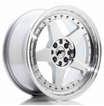 LLANTA JR Wheels JR6 17x8 ET20 4x100/108 Silver Machined Face JAPAN RACING
