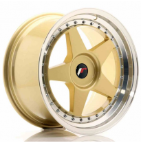 Llanta Jr Wheels Jr6 18x9,5 Et20-40 Blank Gold W/Machined Lip Japan Racing