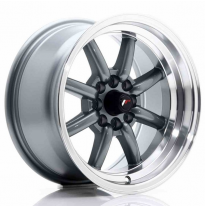 LLANTA JR Wheels JR19 15x8 ET0 4x100/108 Gun Metal JAPAN RACING