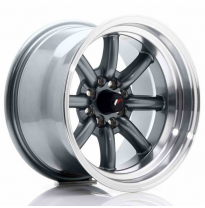 LLANTA JR Wheels JR19 15x9 ET-13 4x100/108 Gun Metal JAPAN RACING