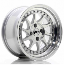 LLANTA JR Wheels JR26 15x8 ET15 4x100 Silver Machined Face JAPAN RACING