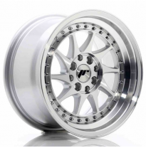 LLANTA JR Wheels JR26 15x8 ET25 4x100/108 Silver Machined Face JAPAN RACING