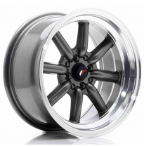 LLANTA JR Wheels JR19 16x8 ET0 4x100/114 Gun Metal JAPAN RACING