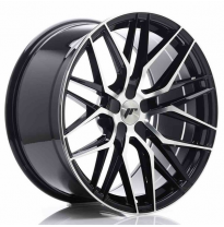 LLANTA JR Wheels JR28 20x10 ET20-40 5H BLANK Gloss Black Machined Face JAPAN RACING