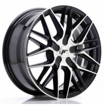 LLANTA JR Wheels JR28 17x8 ET25-40 BLANK Gloss Black Machined Face JAPAN RACING