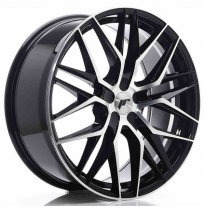 LLANTA JR Wheels JR28 21x9 ET15-45 5H BLANK Gloss Black Machined Face JAPAN RACING