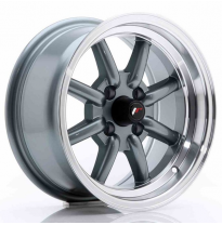 LLANTA JR Wheels JR19 14x7 ET0 4x100 Gun Metal JAPAN RACING