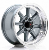 LLANTA JR Wheels JR19 14x7 ET0 4x100/114 Gun Metal JAPAN RACING
