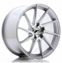 LLANTA JR Wheels JR36 18x9 ET20-48 5H BLANK Silver Brushed Face JAPAN RACING