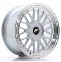 LLANTA JR Wheels JR23 17x8 ET20-45 BLANK Hyper Silver w/Machined Lip JAPAN RACING