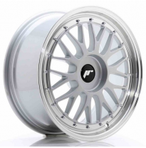 LLANTA JR Wheels JR23 18x8 ET30-45 BLANK Hyper Silver w/Machined Lip JAPAN RACING