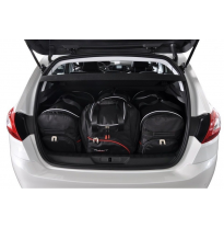 MALETAS ESPECIFICAS PARA PEUGEOT 308 HATCHBACK 2013+ CONJUNTO DE BOLSAS 4 UNIDADES