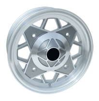 Llanta Replica Fiat  574 Oldtimer  4,5x12  4x190  Et 25  150 Silver Polished