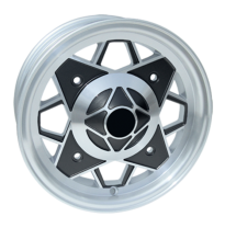 Llanta Replica Fiat  574b  Oldtimer  4,5x12  4x190  Et 25  150 Black Polished