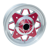 Llanta Replica Fiat  574r  Oldtimer  4,5x12  4x190  Et 25  150 Red Polished