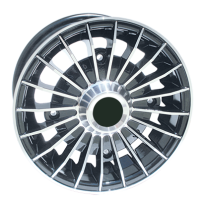 Llanta Replica Fiat  612 Oldtimer  4,5x12  4x190  Et 25  150 Black Polished