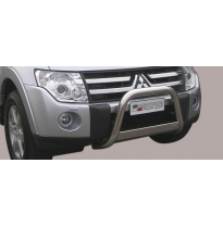 Defensa Delantera Acero Inox Mitsubishi Pajero 07&gt; Diametro 63 Homologada